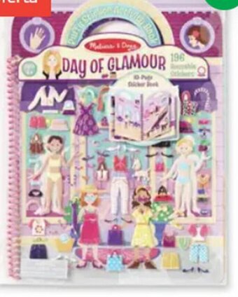Melissa and Doug Libro de Pegatinas Acolchadas Día de Glamour
