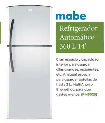 Mabe Refrigerador Automatico 360L