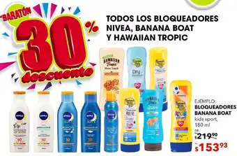 Bloqueador solar banana boat 180ml