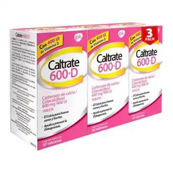 Sam's Club Suplemento de calcio / colecalciferol 600+d 90 tabletas+ oferta