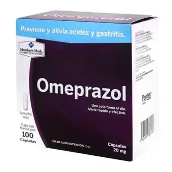 Sam's Club Omeprazol member's mark 20 mg 100 cápsulas oferta