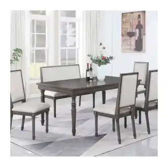 Sam's Club Comedor con banca member's mark de 6 pzas oferta