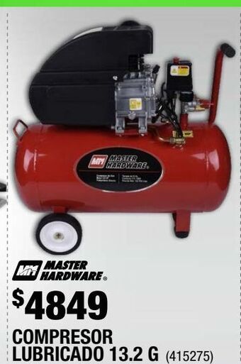 Compresor lubricado 13.2 galones 3.5 hp