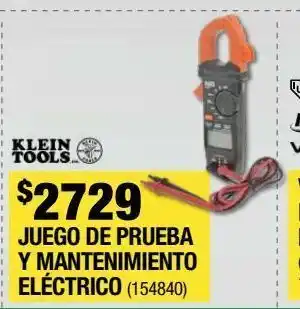 Juego de prueba y mantenimiento eléctrico negro klein tools
