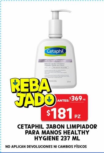 HEB Cetaphil Jabon Limpiador Para Manos Healthy Hygiene 237 ml oferta