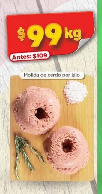 Bodega Aurrerá Molida de cerdo por kilo oferta