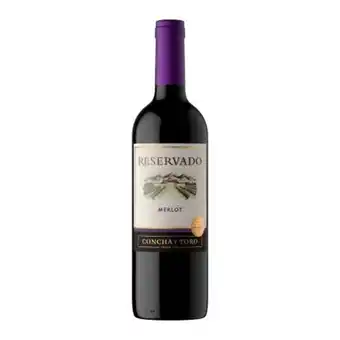 Vino tinto concha y toro reservado merlot 750 ml
