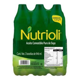 Aceite de soya nutrioli 3 pzas de 946 ml