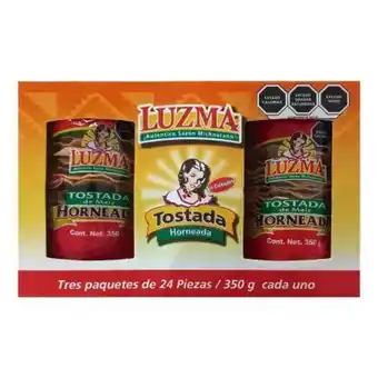 Tostadas luzma horneada 3 pzas de 350 g