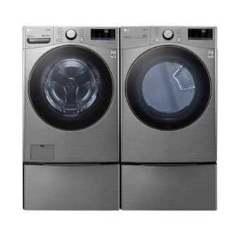 Sam's Club Lavadora lg + secadora carga frontal con pedestales 22 kg oferta