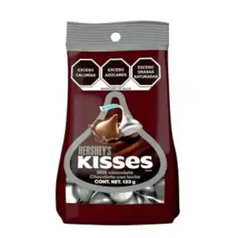 Chocolate macizo c/leche kisses bolsa pouch 133grsx12