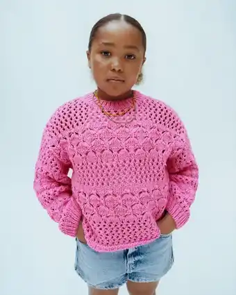 ZARA Jersey punto crochet oferta