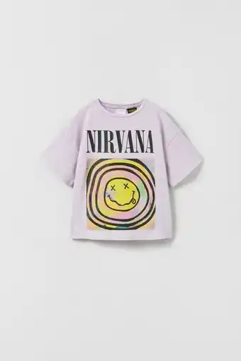 ZARA Camiseta nirvana © oferta