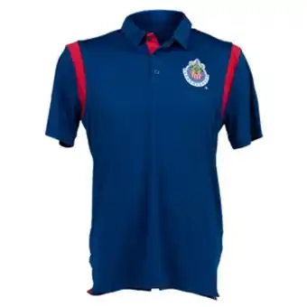 Playera polo premium azul escudo chivas