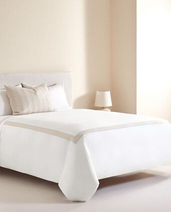 ZARA HOME Funda nórdica cenefa bordada lino oferta