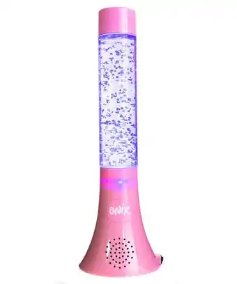 Lampara glitter + bocina inalámbrica