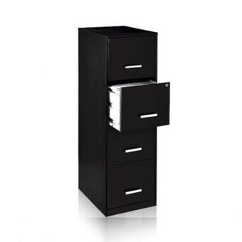 Muebles Dico Archivero 4 gavetas igor metal negro oferta