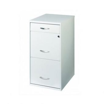 Muebles Dico Archivero 2 gavetas c/cajon igor metal blanco oferta
