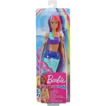 Barbie dreamtopia muñeca sirena, pelo rosa y morado gjk09
