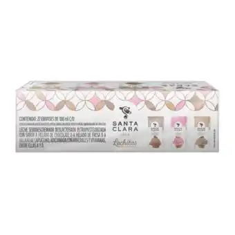 Sam's Club Leche saborizada santa clara deslactosada varios sabores 27 pzas de 180 ml c/u oferta