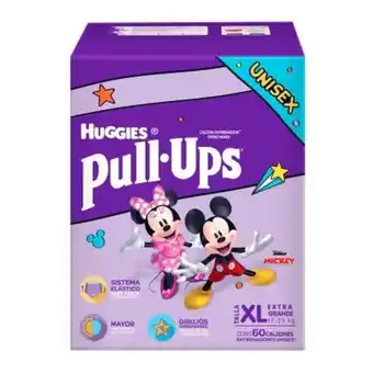 Sam's Club Calzón entrenador desechable huggies pull ups extra grande 60 piezas oferta