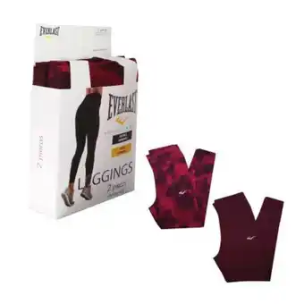 Sam's Club Leggings everlast vino/cush talla g 2 pzas oferta