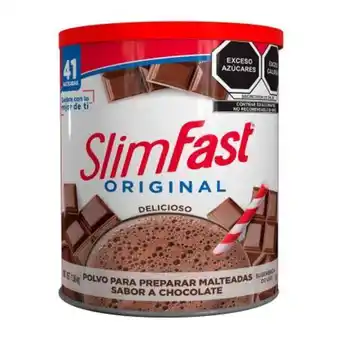 Sam's Club Malteada en polvo slimfast sabor chocolate 1.36 kg oferta