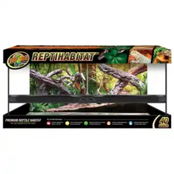 Zoo med terrario frontal, 91 cm largo x 45 cm ancho x 45 cm alto