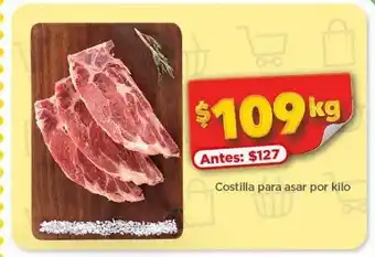 Bodega Aurrerá Costilla para asar kg oferta