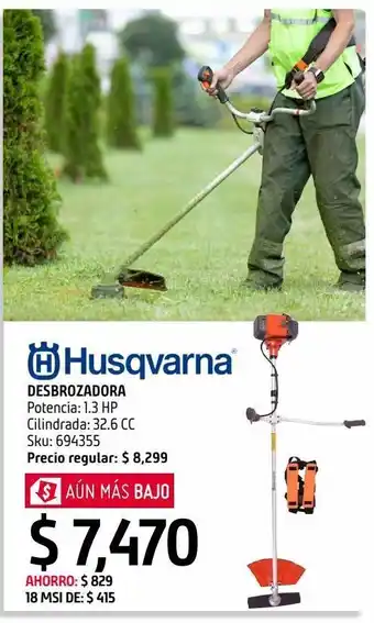 Sodimac Homecenter Desbrozadora robusta husqvarna 331r 1.3hp 32.6 cc oferta