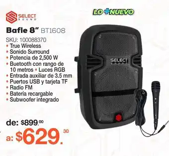 RadioShack Bafle 8" select sound oferta