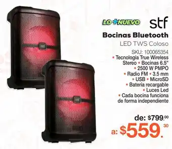 Bocinas bluetooth stf coloso
