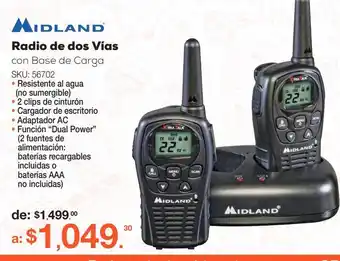 Radio de dos vias midland