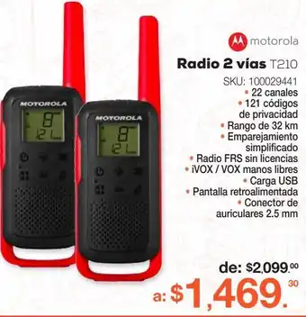 RadioShack Radio 2 vías oferta