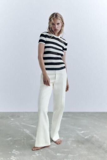 ZARA Camiseta rayas oferta