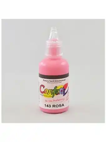 Modatelas Pintura textil confetti brillante-rosa oferta