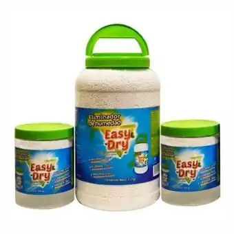 Sam's Club Eliminador de humedad easy dry 1 pza de 3.2 kg + 2 pzas de 300 g c/u oferta