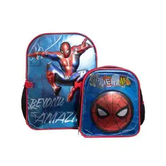 Set de mochila con lonchera ruz spider-man marino