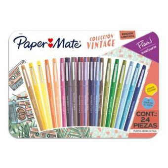 Sam's Club Plumígrafos paper mate flair vintage con 24 pzas oferta