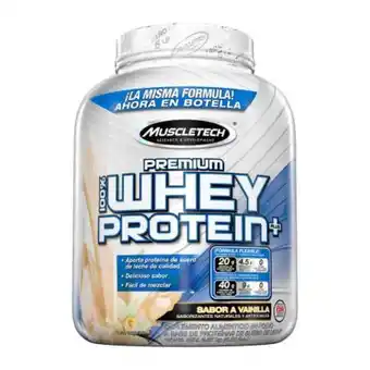 Suplemento alimenticio muscletech whey protein plus vainilla 2.27 kg