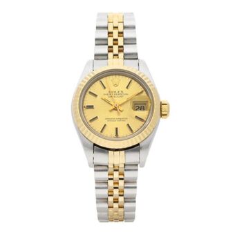 Nacional Monte de Piedad Reloj rolex para dama modelo oyster perpetual datejust vistas en oro amarillo 18 kilates. oferta