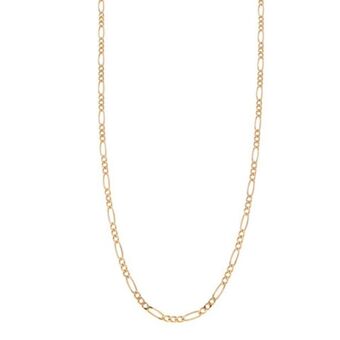 Nacional Monte de Piedad Collar de tres eslabones por uno en oro amarillo 14 kilates. oferta