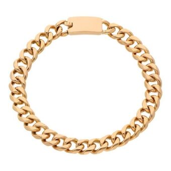 Nacional Monte de Piedad Pulsera eslabón barbado en oro amarillo 18 kilates. oferta