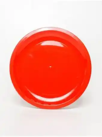 Plato taquero 23 cm rojo