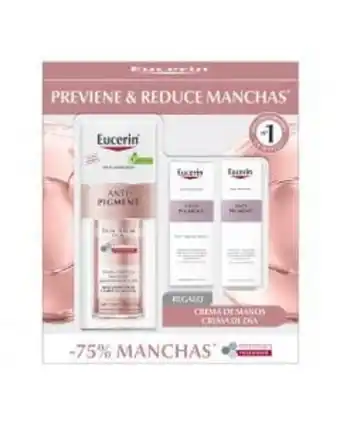 Farmacias del Ahorro Eucerin pack anti-manchas anti-pigment dual serum facial + mini crema facial de día fps30 + mini crema de noche oferta