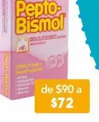Farmacia San Pablo Pepto-bismol masticable 262mg 24 tabletas. oferta