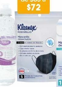 Farmacia San Pablo Kleenex mascarillas desech negro c/5pzs oferta