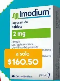 Imodium 2mg 12 tabletas