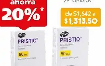 Pristiq tab 50mg caj c/28