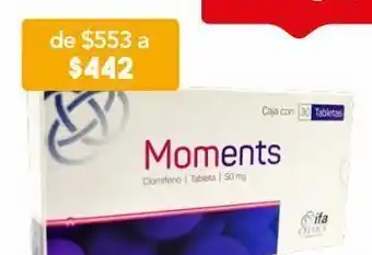 Farmacia San Pablo Moments tab 50mg caj c/30 oferta